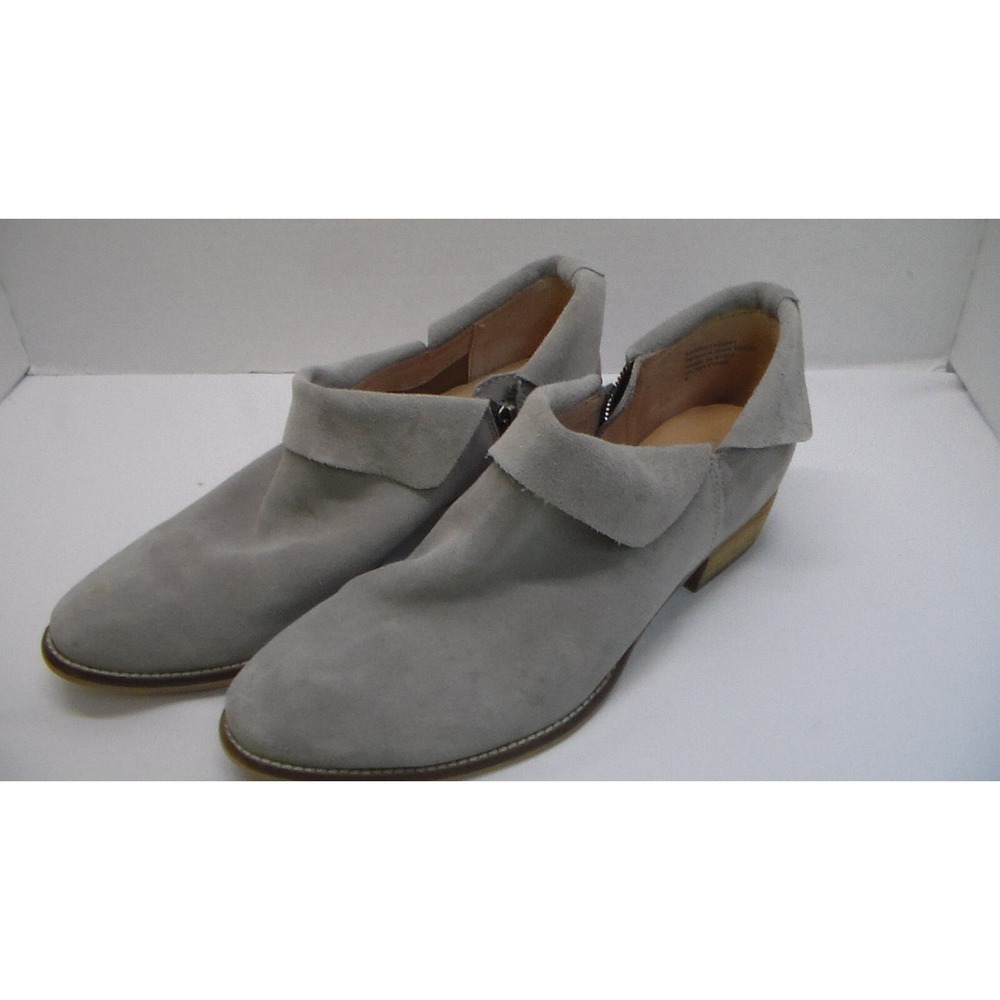 Seychelles Gray Grey Suede Leather Ankle Riding Booties Boots Size 9